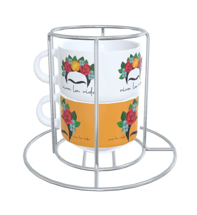 TORRE DUPLA DE CANECAS FRIDA - MOD2