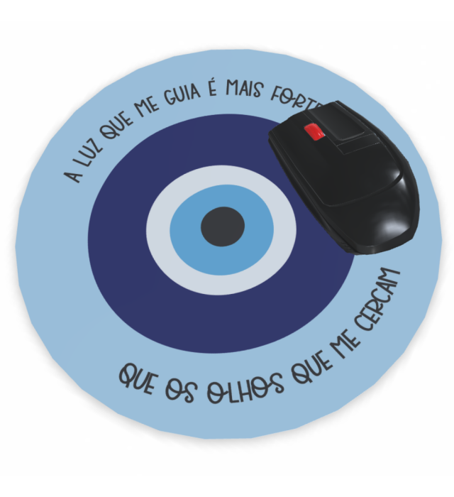 MOUSEPAD REDONDO OLHO GREGO