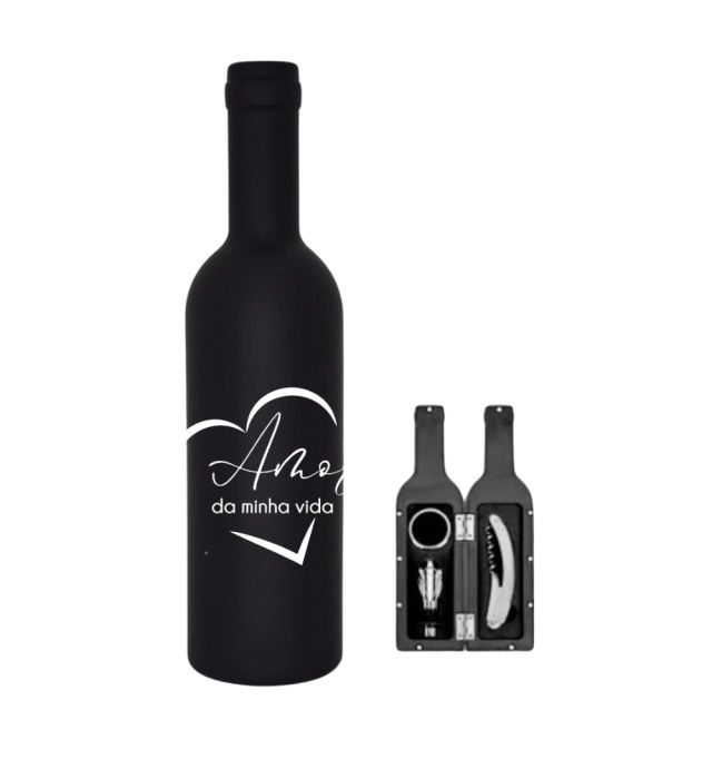 KIT ABRIDOR DE VINHO AMOR DA VIDA