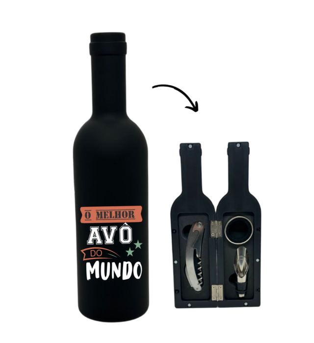 KIT ABRIDORES DE VINHO MELHOR AVÔ
