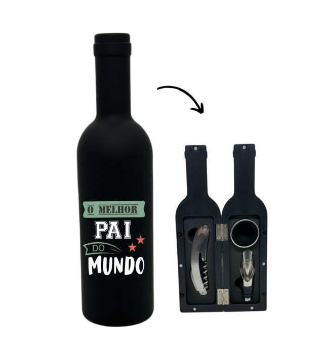 KIT ABRIDORES DE VINHO MELHOR PAI