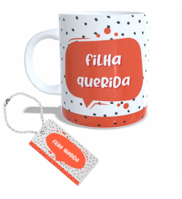 CANECA + CHAVEIRO FILHA
