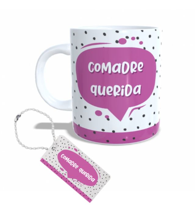 CANECA + CHAVEIRO COMADRE
