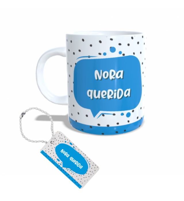 CANECA + CHAVEIRO NORA