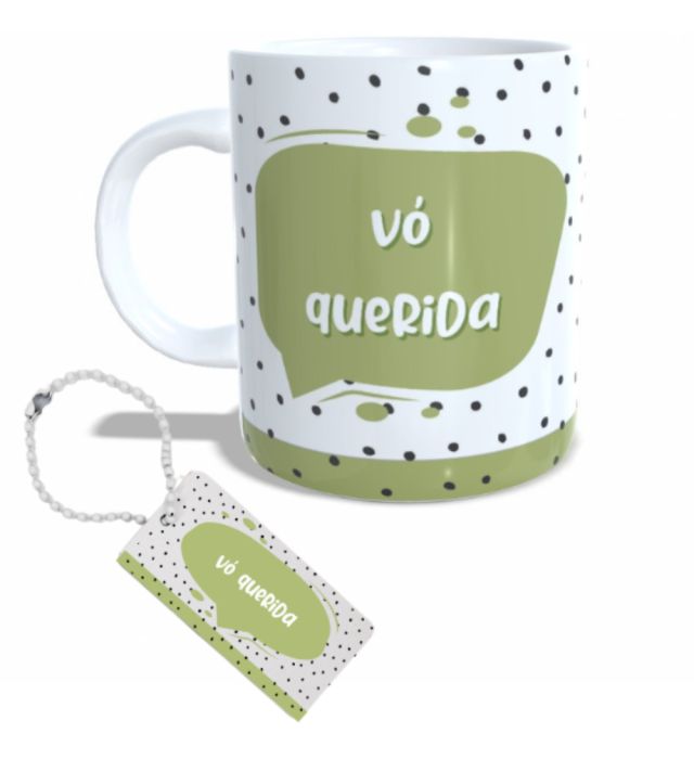 CANECA + CHAVEIRO VÓ
