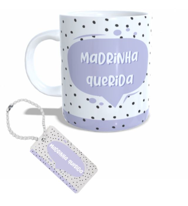 CANECA + CHAVEIRO MADRINHA