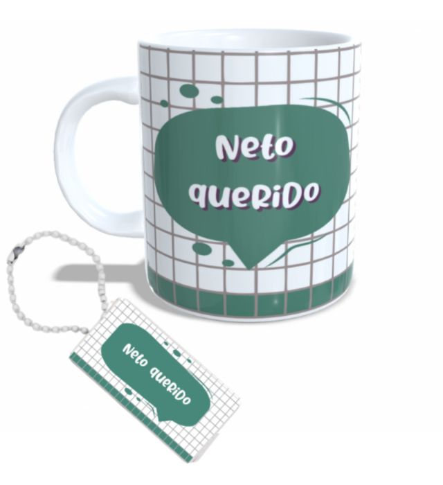 CANECA + CHAVEIRO NETO