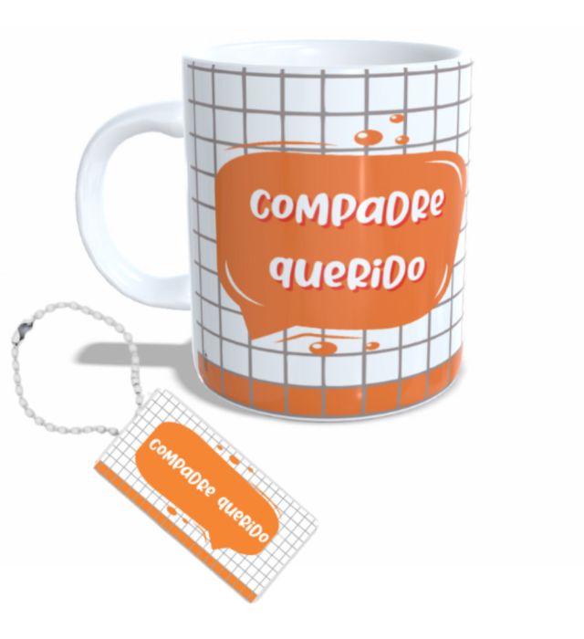 CANECA + CHAVEIRO COMPADRE
