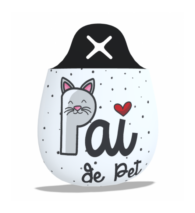 LIXEIRA PAI DE PET GATO