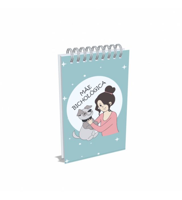 BLOCO ANOTAÇÕES MÃE BICHOLÓGICA CACHORRO