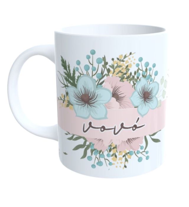 CANECA VOVÓ FLORAL