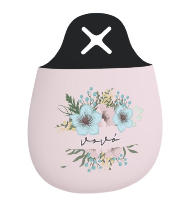 LIXEIRA DE CARRO VOVÓ FLORAL