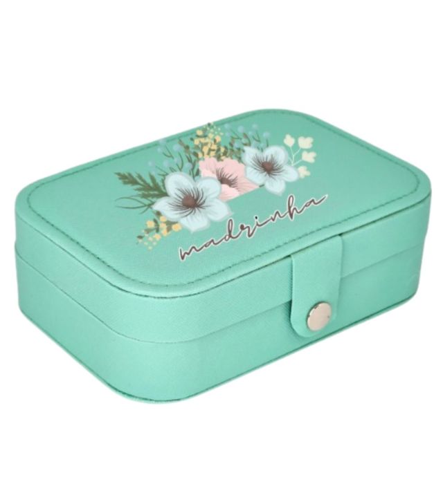 PORTA JOIAS MADRINHA FLORAL