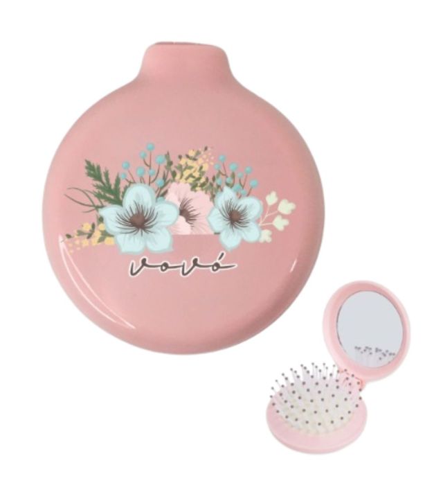 ESCOVA PORTATIL VOVÓ FLORAL