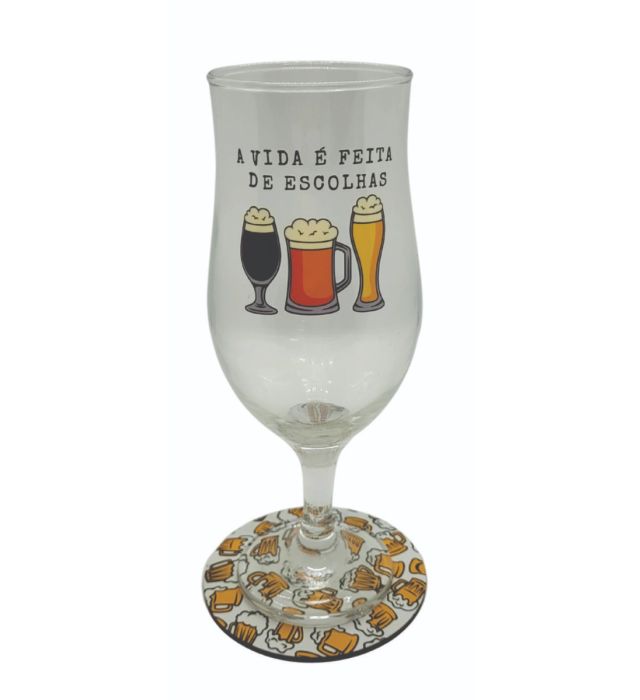 COPO TAÇA + PORTA COPOS ESCOLHAS