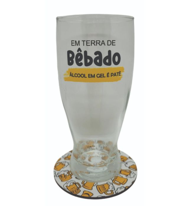 COPO + PORTA COPOS BÊBADO DRINK