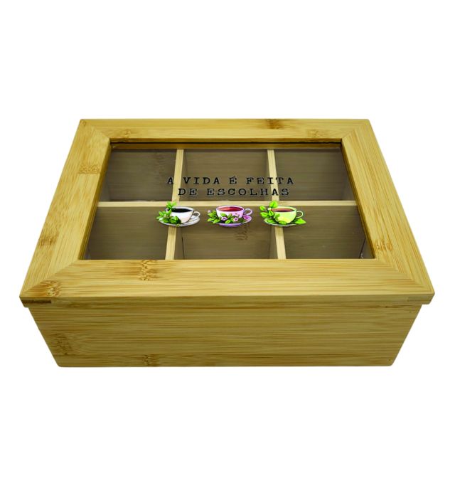 CAIXA PARA CHÁ ESCOLHAS