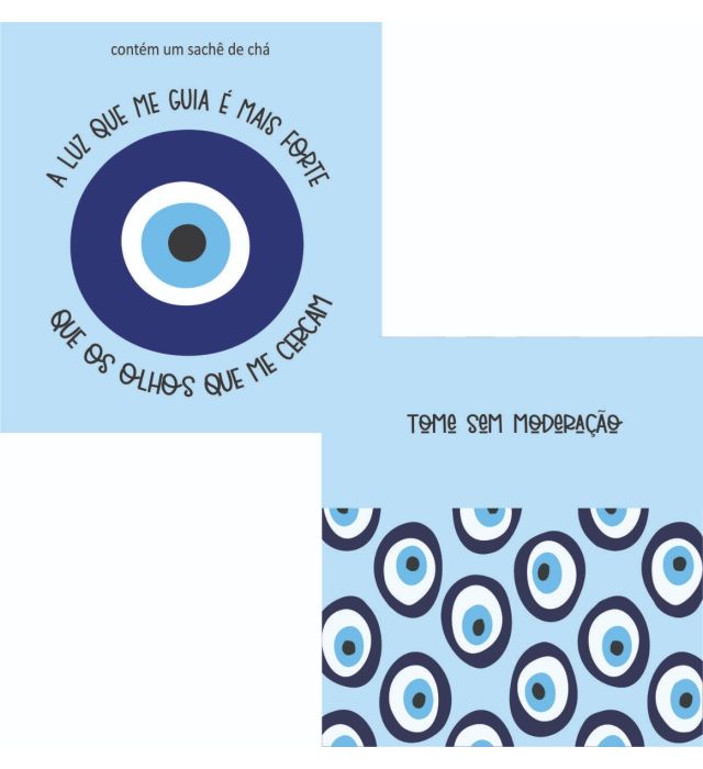 SACHÊ DE CHÁ OLHO GREGO