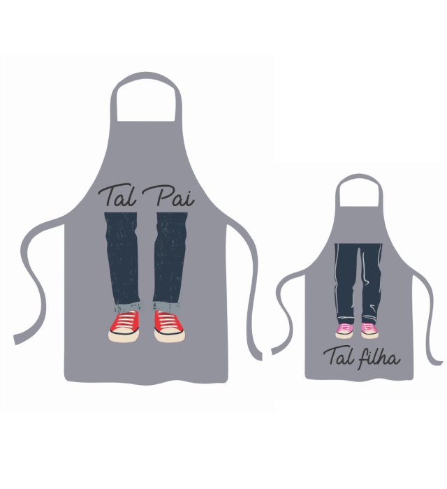 PAR DE AVENTAL TAL PAI TAL FILHA