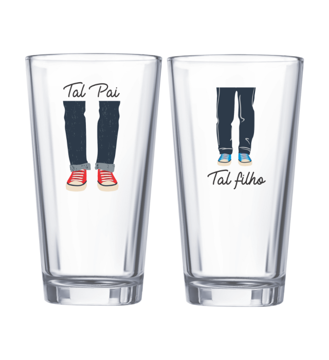 PAR DE COPOS TAL PAI TAL FILHO