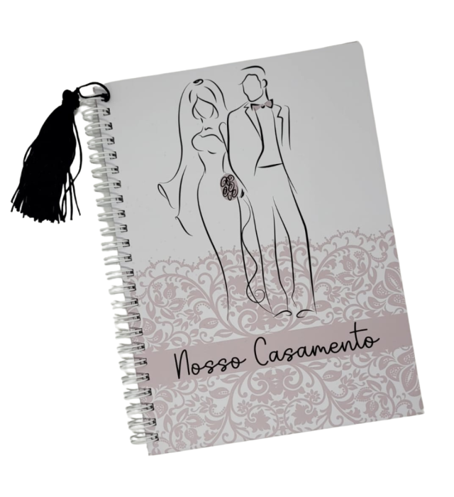PLANNER CASAMENTO FOLHAS DECORADAS