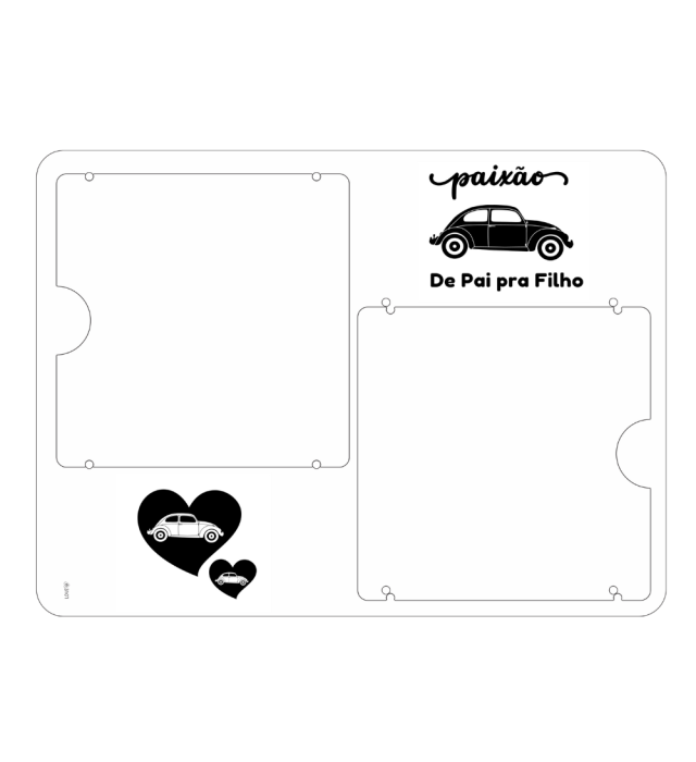 PORTA RETRATO PAI FUSCA