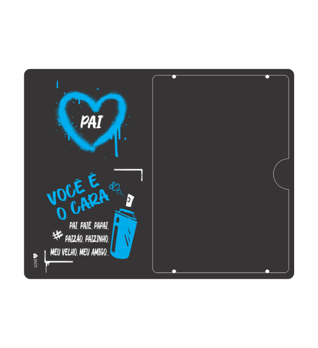 PORTA RETRATO PAI VOCÊ É O CARA
