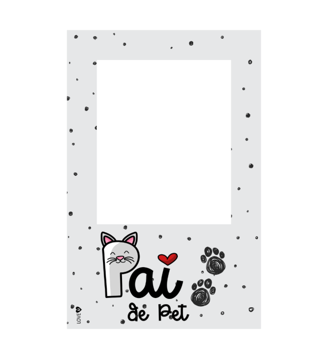 PORTA RETRATO PAI DE PET GATO