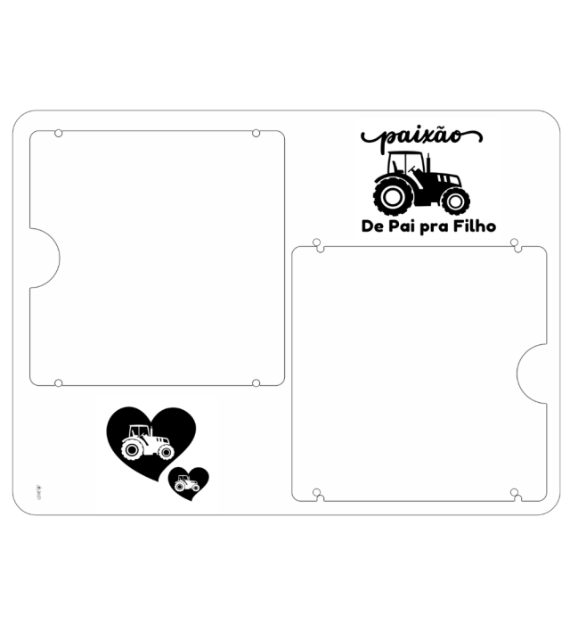 PORTA RETRATO PAI TRATOR