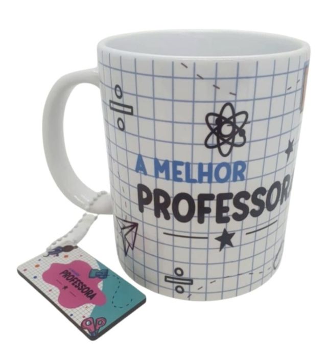CANECA + CHAVEIRO MELHOR PROFESSORA