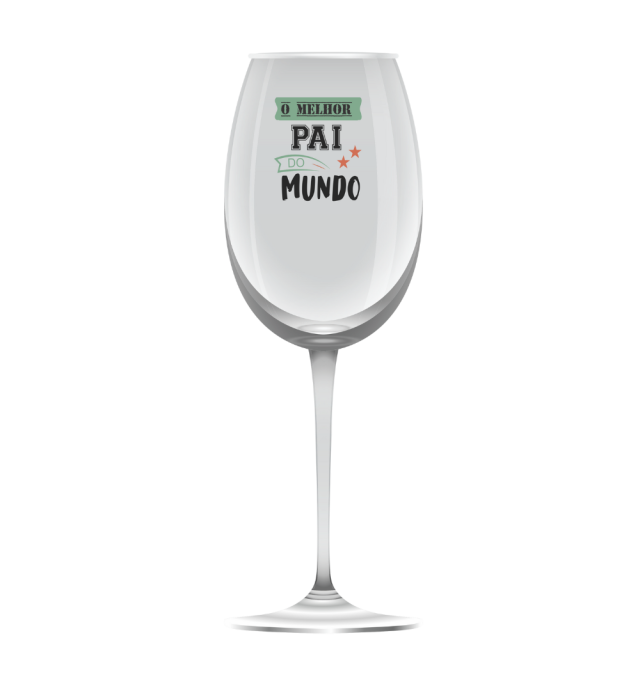 TAÇA DE VINHO MELHOR PAI