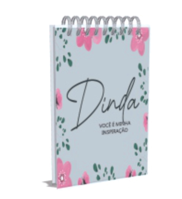 BLOCO DE ANOTAÇÕES DINDA INSPIRAÇÃO