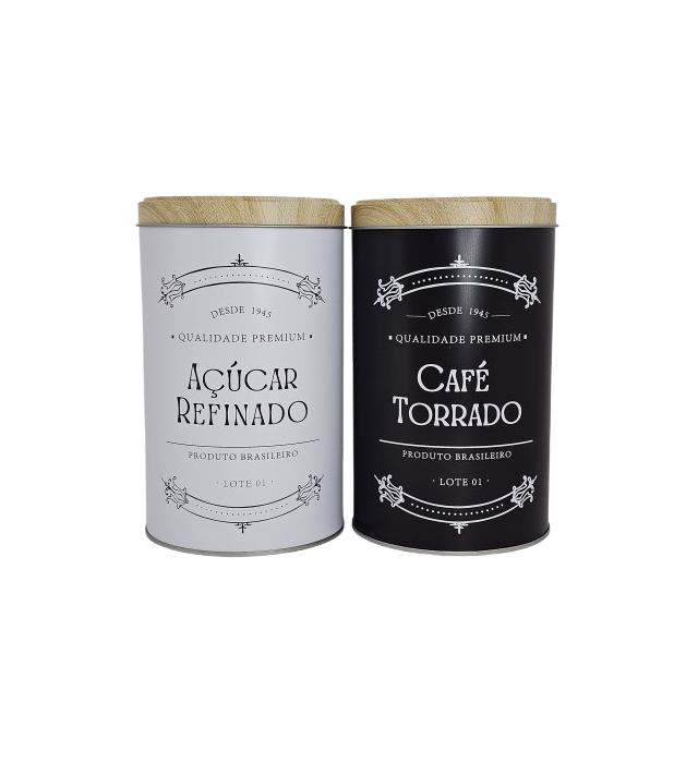 PAR DE LATAS CAFÉ TORRADO G