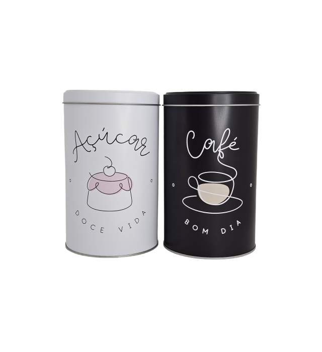 PAR DE LATAS CAFÉ BOM DIA G